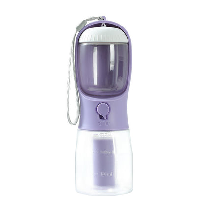 3-in-1 Dog Water Cup with Food Container and Portable Garbage Bag