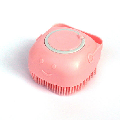Silicone Dog Bath Massage Gloves Brush Pet Cat Bathroom
