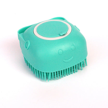 Silicone Dog Bath Massage Gloves Brush Pet Cat Bathroom