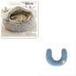 2 in 1 Dog and Cat Bed Round Plush Winter House Soft Warm Pet Bed