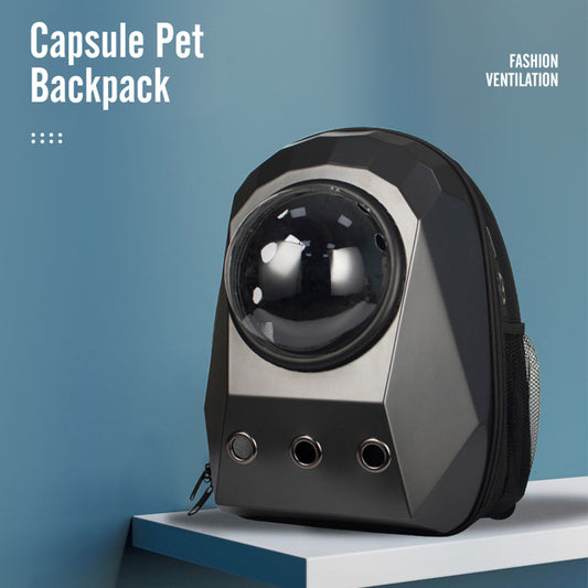 Cat Carrier Bag Breathable Pet Backpack Portable Travel Space Capsule