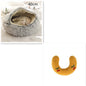 2 in 1 Dog and Cat Bed Round Plush Winter House Soft Warm Pet Bed