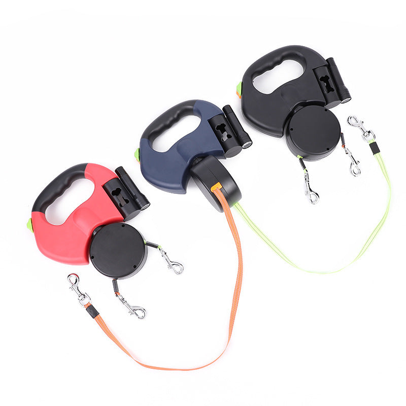 Retractable Dog Leash For Small Dogs Reflective Dual Leash