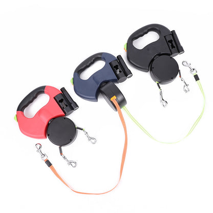 Retractable Dog Leash For Small Dogs Reflective Dual Leash