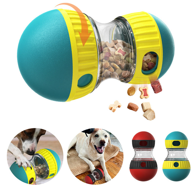 Food Dispensing Dog Toy Tumbler Puzzle Ball Interactive Slow Feeder