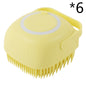 Silicone Dog Bath Massage Gloves Brush Pet Cat Bathroom
