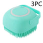 Silicone Dog Bath Massage Gloves Brush Pet Cat Bathroom