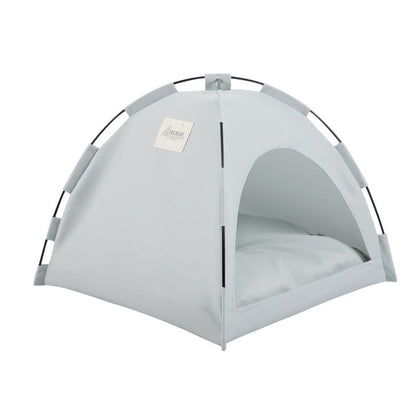 Cat Tent Cooling Mat Dog House with Cushion Pet Bed for Cats and Dogs