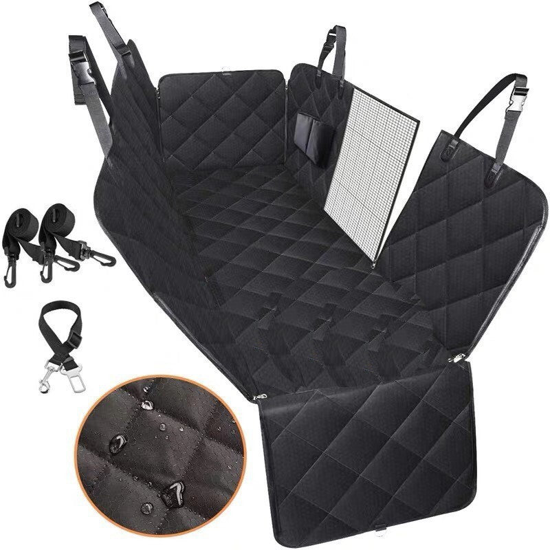 Dog Car Seat Cover Hammock with Mesh Window Safety Protector Mat