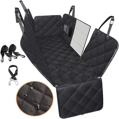 Dog Car Seat Cover Hammock with Mesh Window Safety Protector Mat