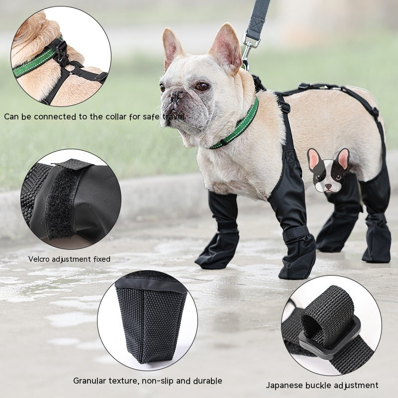 Waterproof Dog Shoes Adjustable Boots Pet Breathbale Shoes