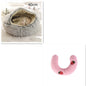 2 in 1 Dog and Cat Bed Round Plush Winter House Soft Warm Pet Bed