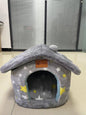 Foldable Dog and Cat Bed Warm Winter House Removable Nest Pet Sofa