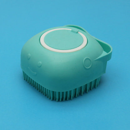 Silicone Dog Bath Massage Gloves Brush Pet Cat Bathroom
