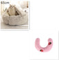 2 in 1 Dog and Cat Bed Round Plush Winter House Soft Warm Pet Bed