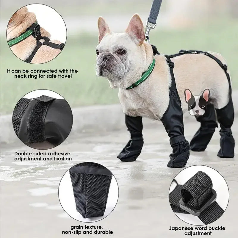 Waterproof Dog Shoes Adjustable Boots Pet Breathbale Shoes