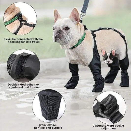 Waterproof Dog Shoes Adjustable Boots Pet Breathbale Shoes