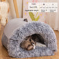 Portable Pet Nest Warm Dog and Cat Bed for Autumn and Winter Comfort