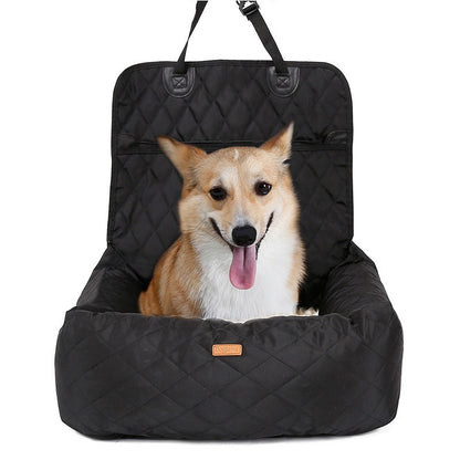 2 In 1 Pet Dog Carrier Folding Car Seat Pad Thickened